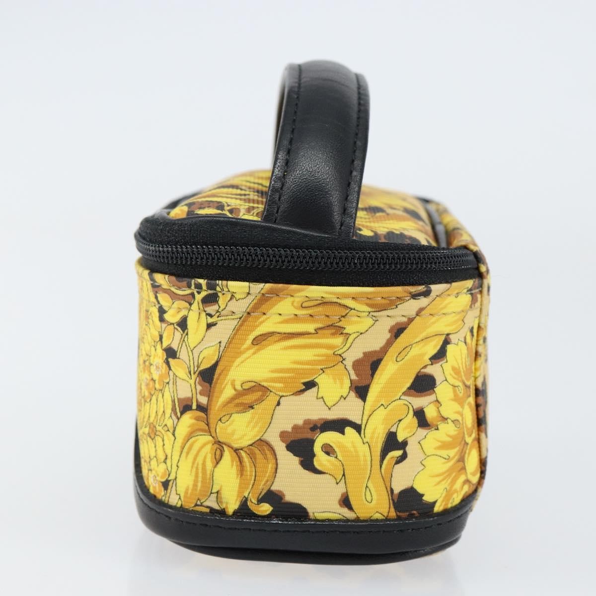 Versace Vanity Hand Bag Canvas and Leather