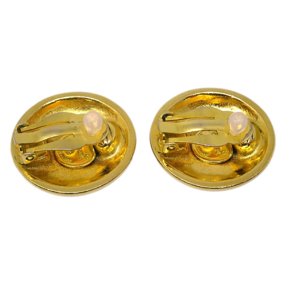 Chanel CC Round Earrings Metal
