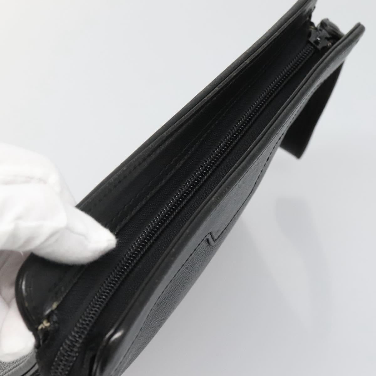 Burberry Zip Clutch Leather