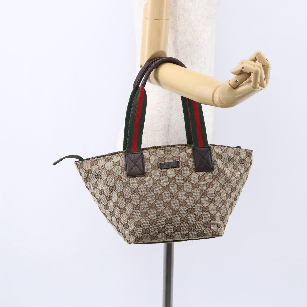 Gucci Web Zip Tote GG Canvas
