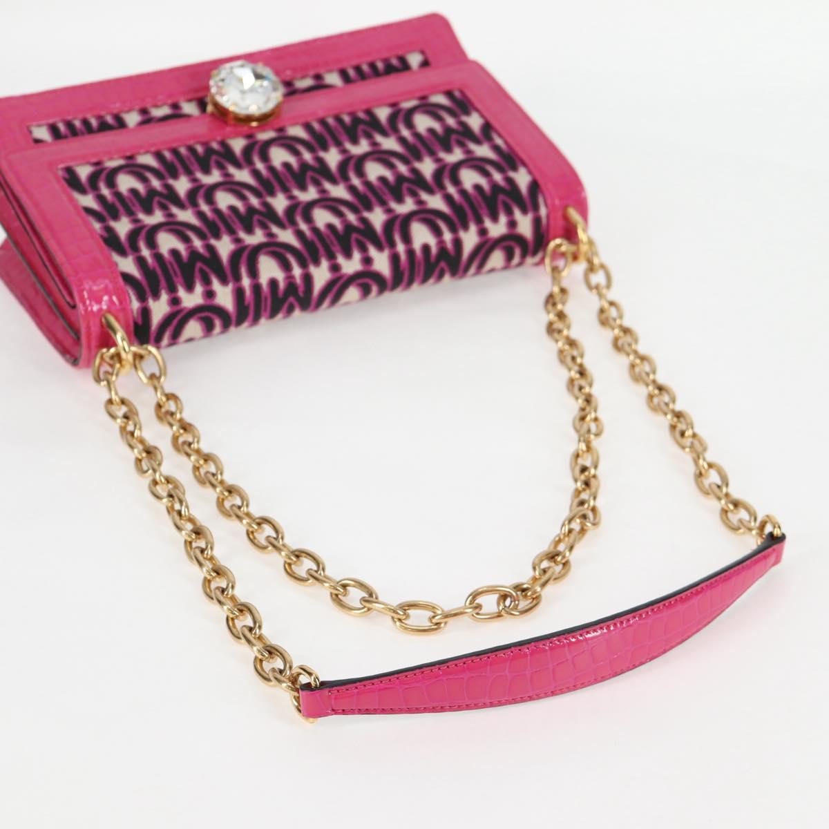 Miu Miu Chain Shoulder Bag Canvas