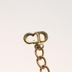 Christian Dior CD Round Pendant Necklace Metal and Crystals