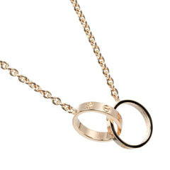 Cartier Love Interlocking Necklace 18K Rose Gold