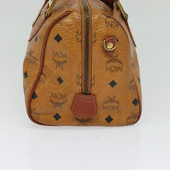 MCM Visetos Handbag Canvas and Leather