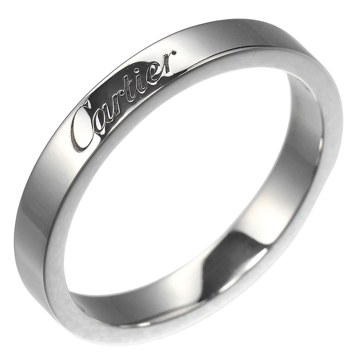 Cartier C de Cartier Wedding Band Ring Platinum