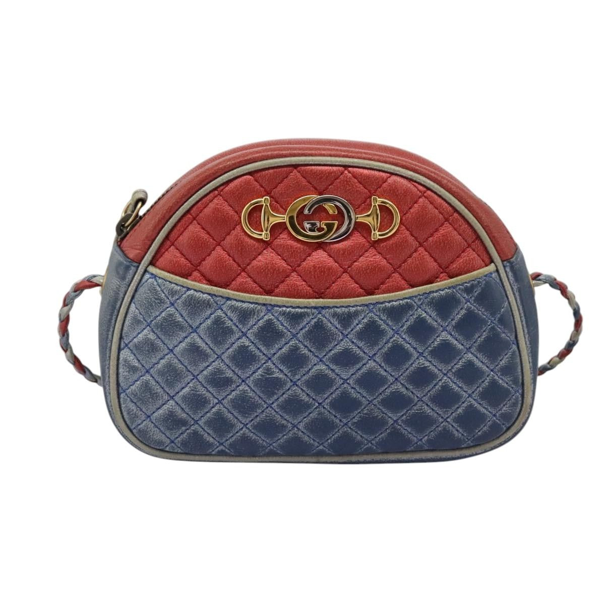 Gucci Trapuntata Camera Shoulder Bag Lambskin