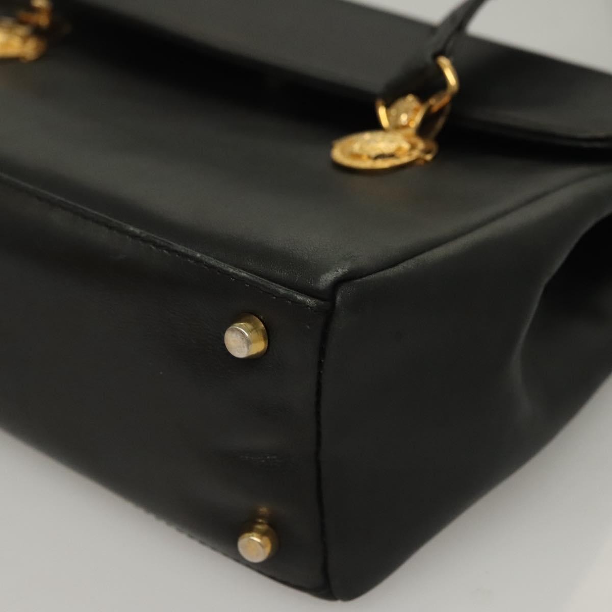 Versace Vintage Flap Shoulder Bag Leather