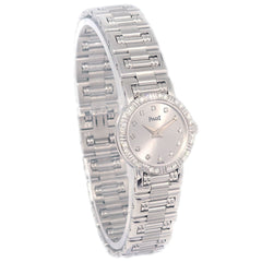 Piaget Dancer Quartz Watch White Gold with Diamond Bezel