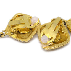 Chanel Vintage Clip On Bow Earrings Metal