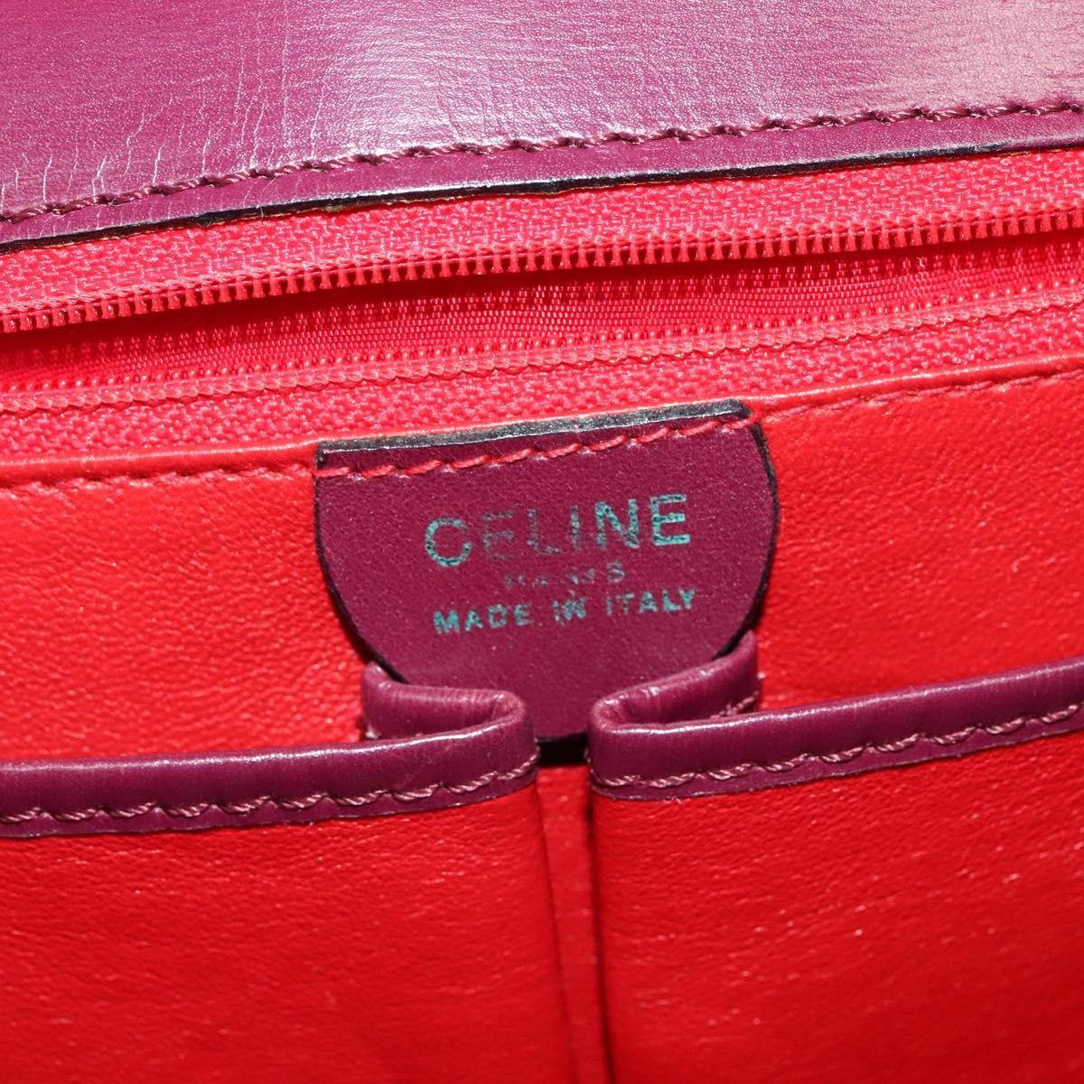 Celine Circle Logo Handbag Leather