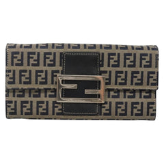 Fendi FF Continental Wallet Canvas