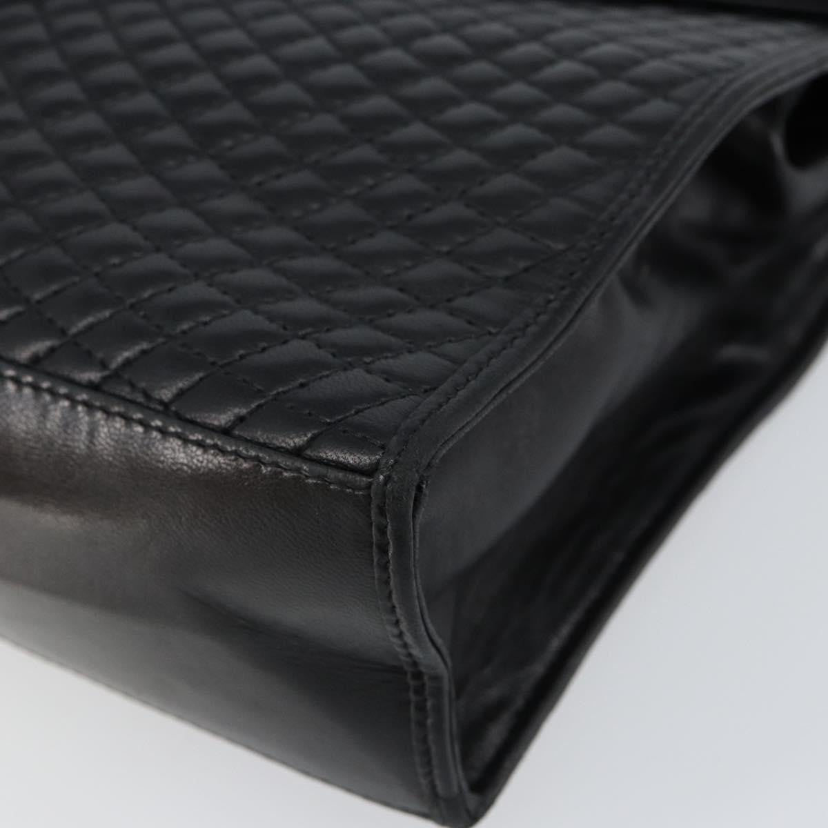 Bally Vintage Flap Handbag Quilted Leather