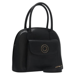 Celine Circle Logo Handbag Leather