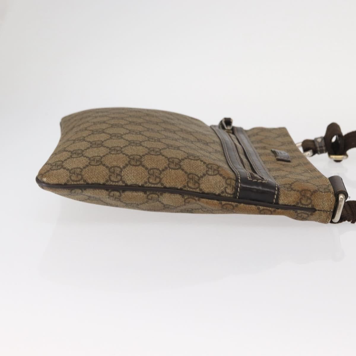 Gucci Flat Messenger Bag GG Coated Canvas