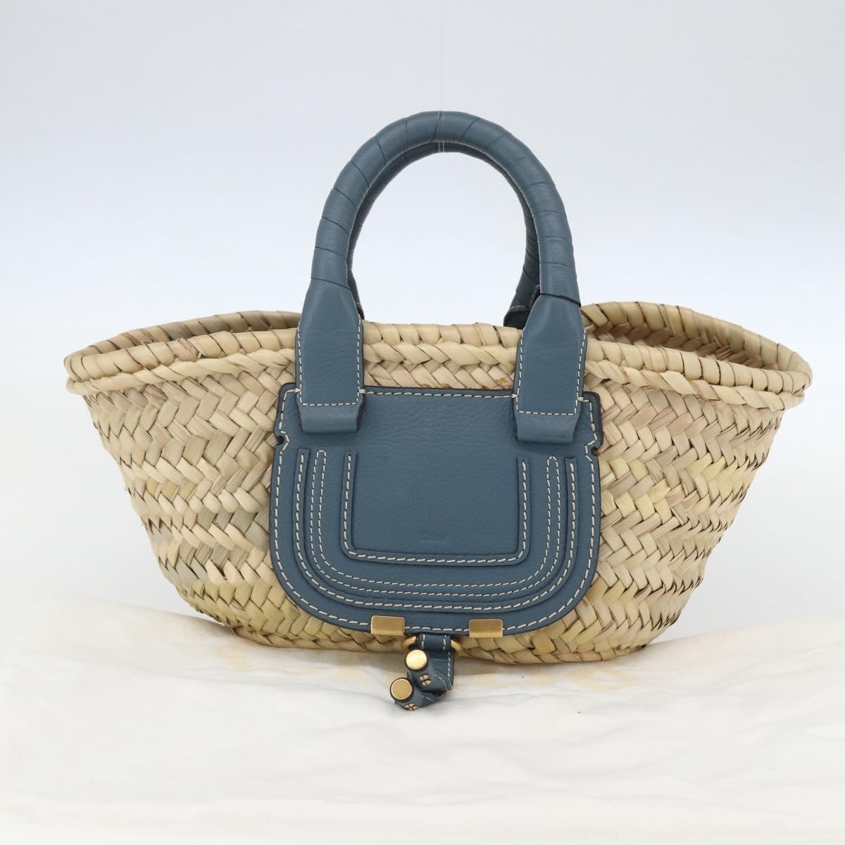 Chloe Marcie Basket Bag Raffia