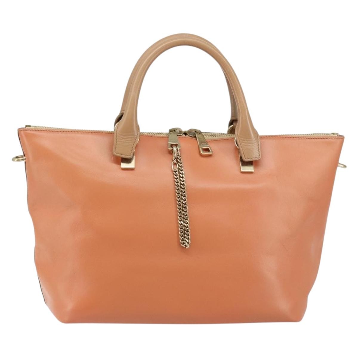 Chloe Bicolor Baylee Satchel Leather