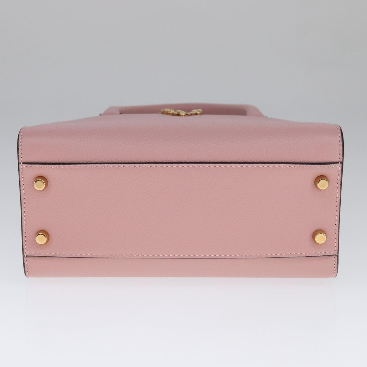 Versace Virtus Front Pocket Tote Leather