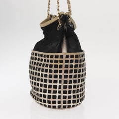 Chanel Chain Bucket Bag Mesh and Leather