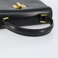 Celine Vintage Convertible Turnlock Top Handle Bag Leather