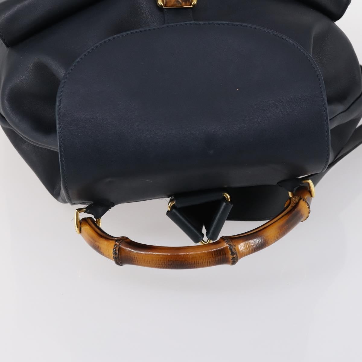 Gucci Vintage Bamboo Backpack Leather