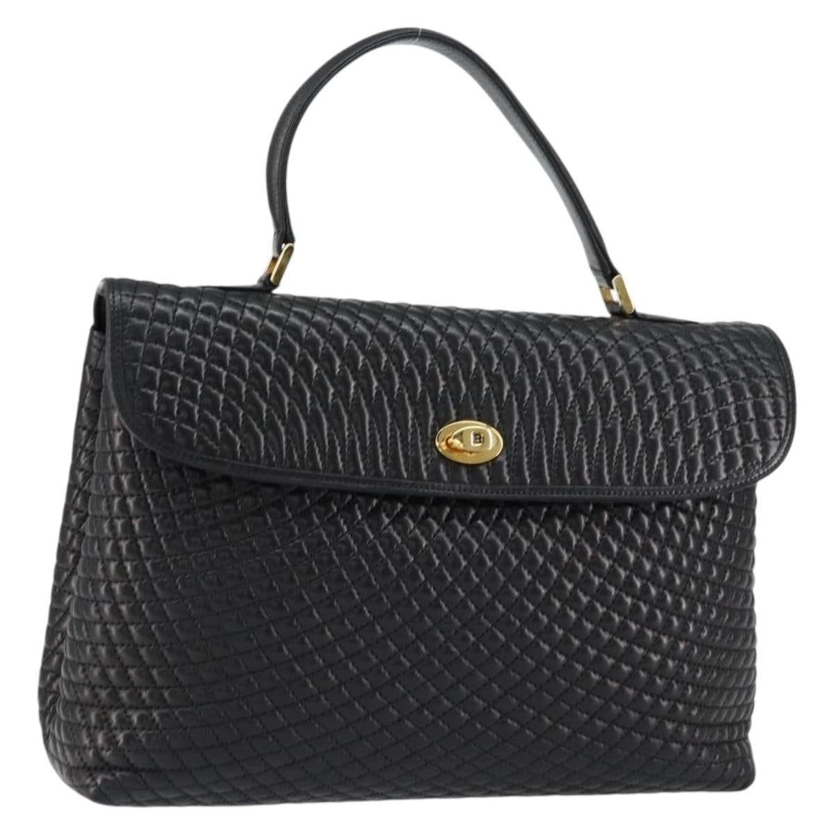 Bally Vintage Handbag Quilted Leather