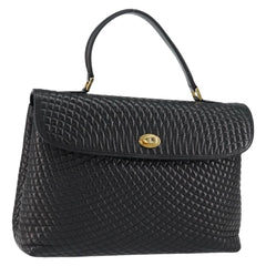 Bally Vintage Handbag Quilted Leather
