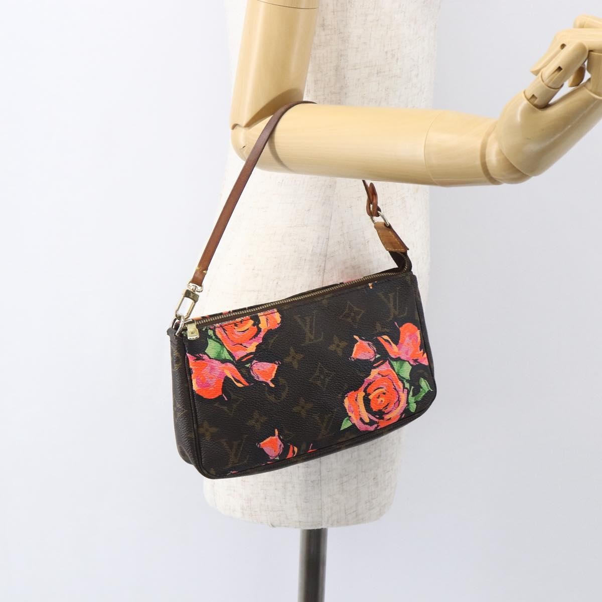 Louis Vuitton Pochette Accessoires Limited Edition Monogram Roses
