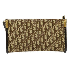 Christian Dior Vintage Trotter Shoulder Bag Canvas