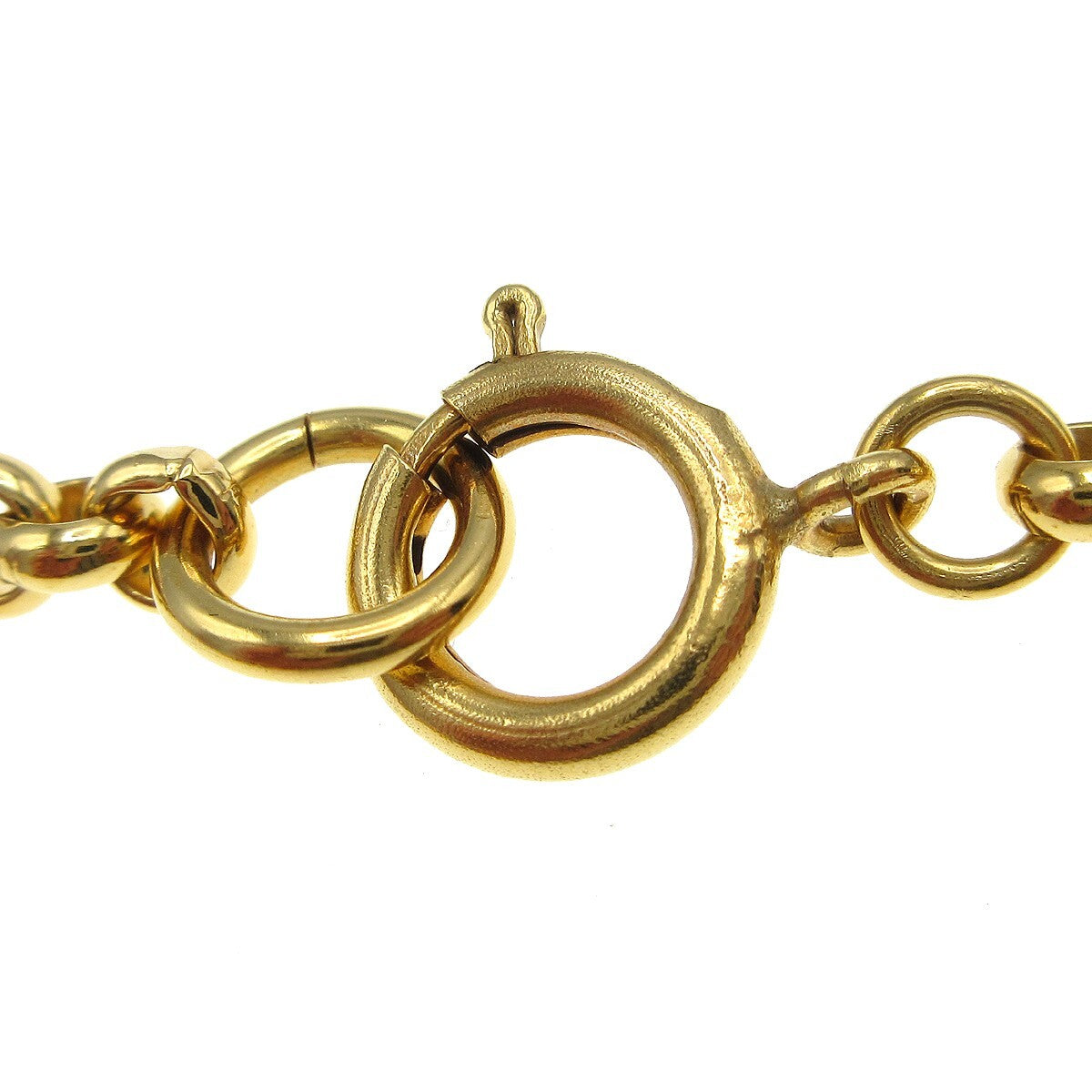 Chanel CC Heart Pendant Necklace Metal