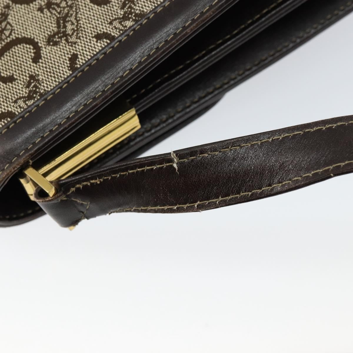 Celine C Sulky Shoulder bag Canvas and Leather