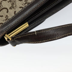 Celine C Sulky Shoulder bag Canvas and Leather