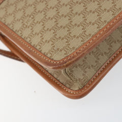 Celine Vintage Macadam Shoulder Bag Canvas