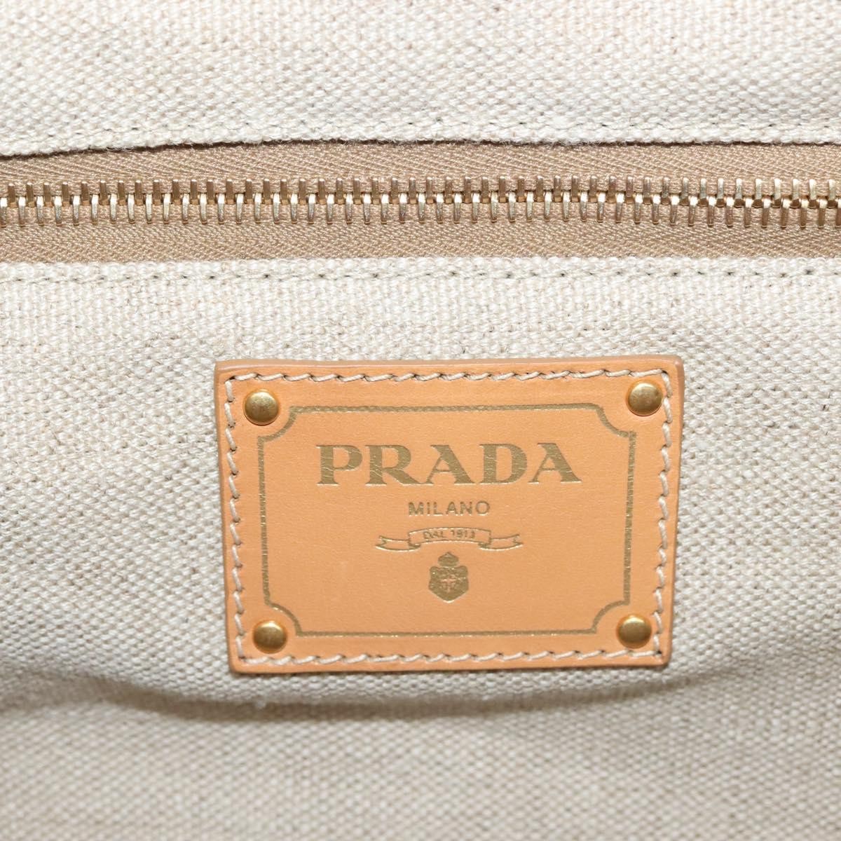 Prada Canapa Open Tote Canvas