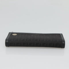 Fendi FF Flap Wallet Zucca Canvas with Embossed Leather