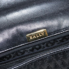 Bally Vintage Flap Handbag Quilted Leather