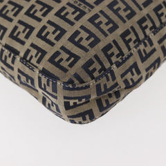 Fendi Belted Flap Shoulder Bag Zucchino Coated Canvas