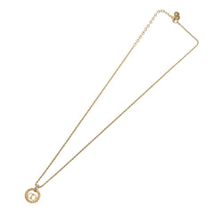 Christian Dior CD Pendant Necklace Gold-plated