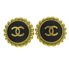 Chanel CC Round Earrings Metal