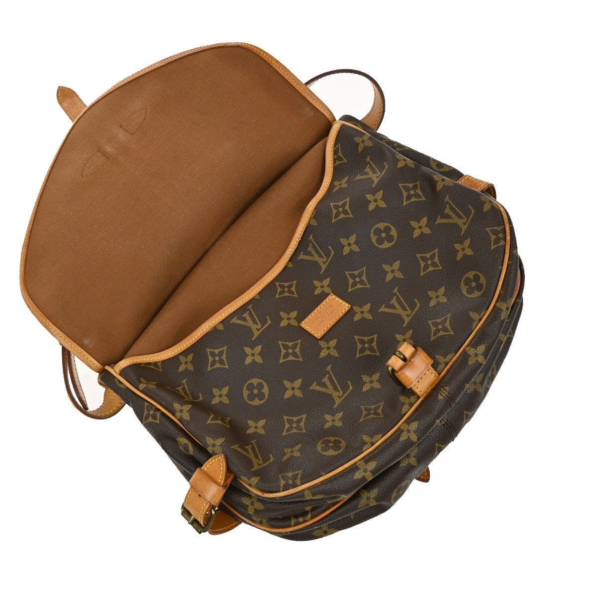 Louis Vuitton Saumur Handbag Monogram Canvas