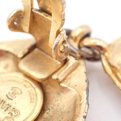 Chanel CC Rhombus Clip-On Earrings Metal