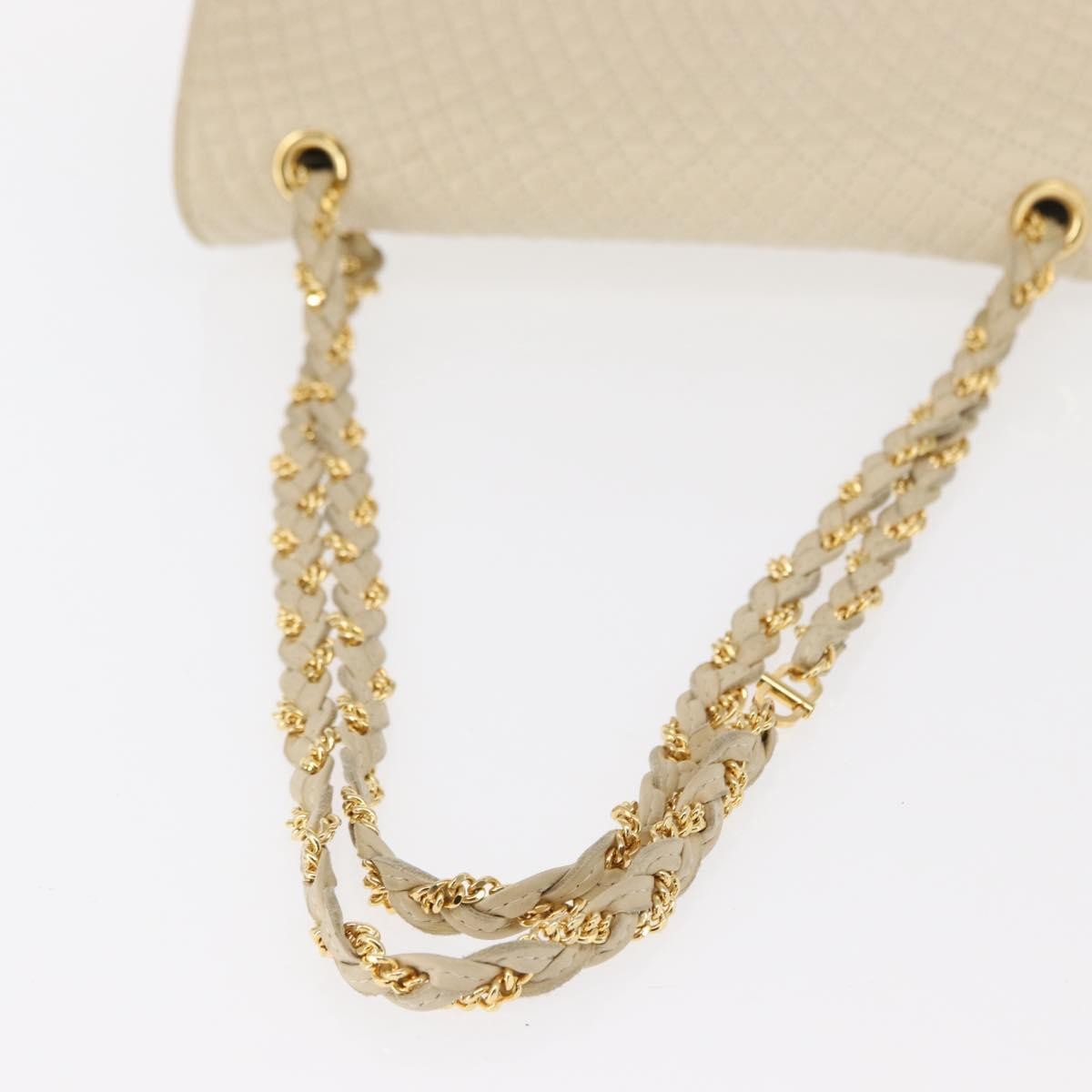 Bally Vintage Chain Shoulder Bag Quilted Leather