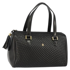 Bally Vintage Handbag Quilted Leather