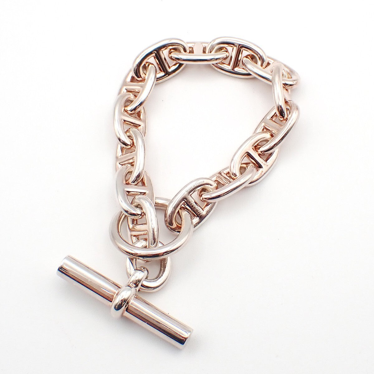 Hermes Chaine d'Ancre Bracelet 18K Rose Gold