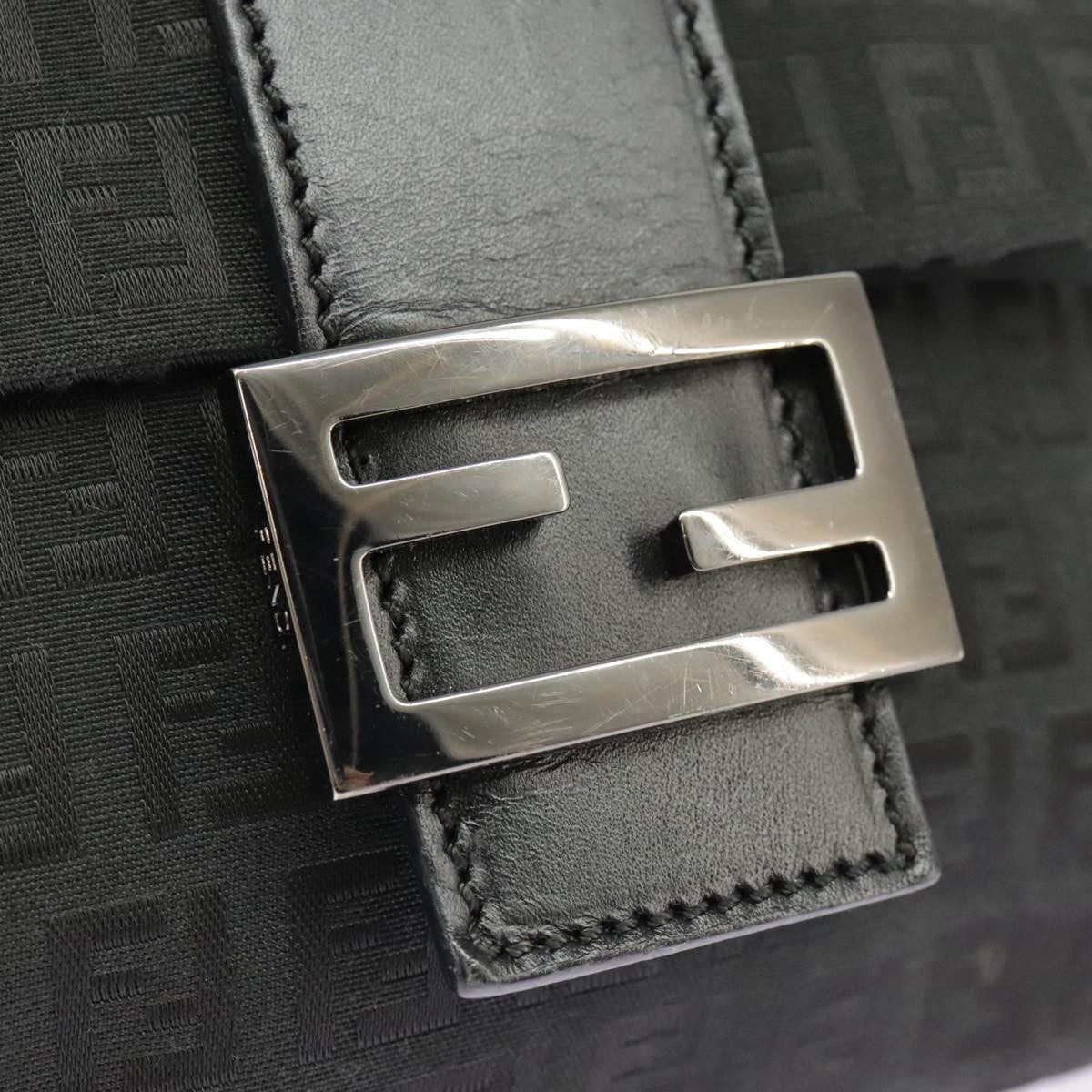 Fendi Mamma Baguette Shoulder Bag Canvas