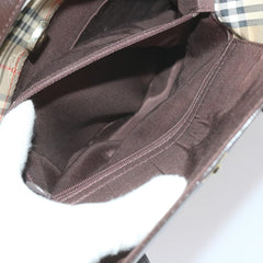 Burberry Nova Check Tote Leather