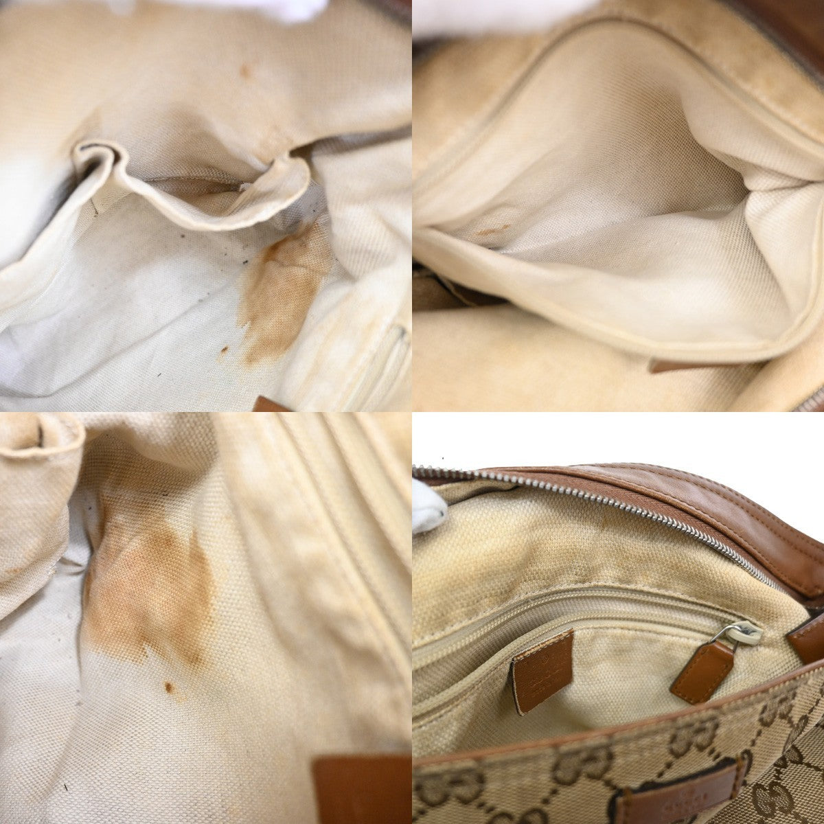 Gucci Web Loop Shoulder Bag GG Canvas