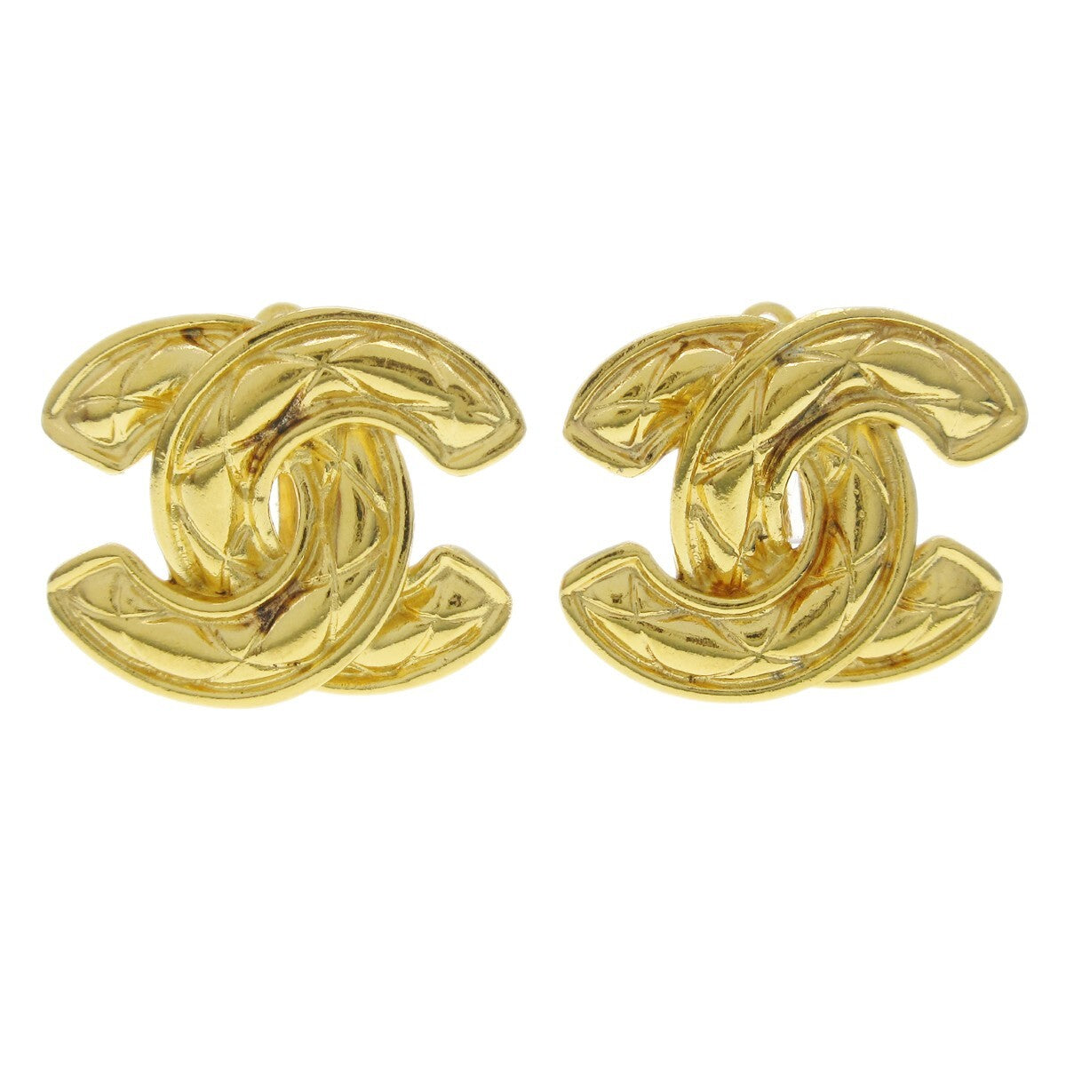 Chanel CC Clip-On Earrings Metal