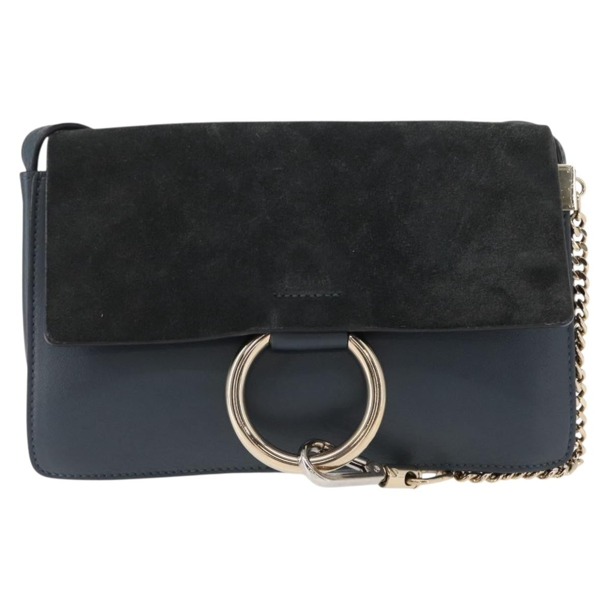 Chloe Faye Shoulder Bag Leather and Suede