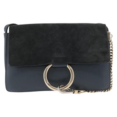 Chloe Faye Shoulder Bag Leather and Suede