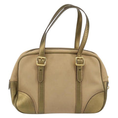 Prada Bowler Bag Canvas with Leather